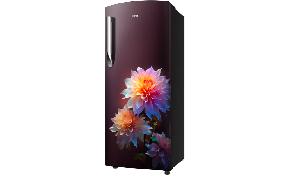 IFB 206 Litres 4 Star Direct Cool Refrigerator with Flower Pattern and Inverter Compressor (IFBDC-2324IRN, Divine Bliss Red)