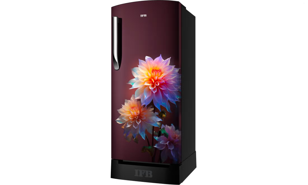 IFB 187 Litres 5 Star Direct Cool Refrigerator with Thick Insulation (IFBDC-2135IRND, Divine Bliss Red with Black Pedestal)