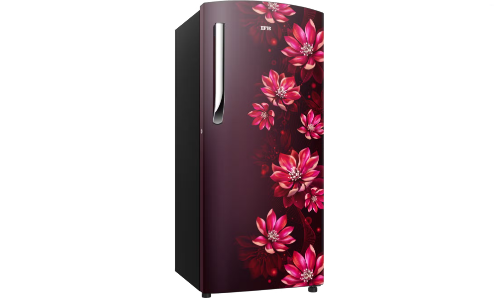 IFB Metal-Cool 187 L 2 Star Direct Cool Refrigerator, Flower Pattern, WILD FLOWER RED, Fixed Speed Compressor 2026