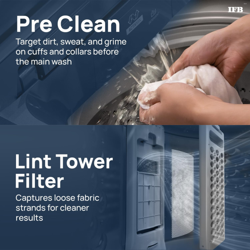 IFB 7.5 Kg 5 Star AI Powered Deepclean® Technology Fully Automatic Top Load Washing Machine with Inbuilt Heater(TL751MS2SID,Eco Inverter, Power Steam®, Activmix, 4 Year Machine Warranty,Mystic Silver)