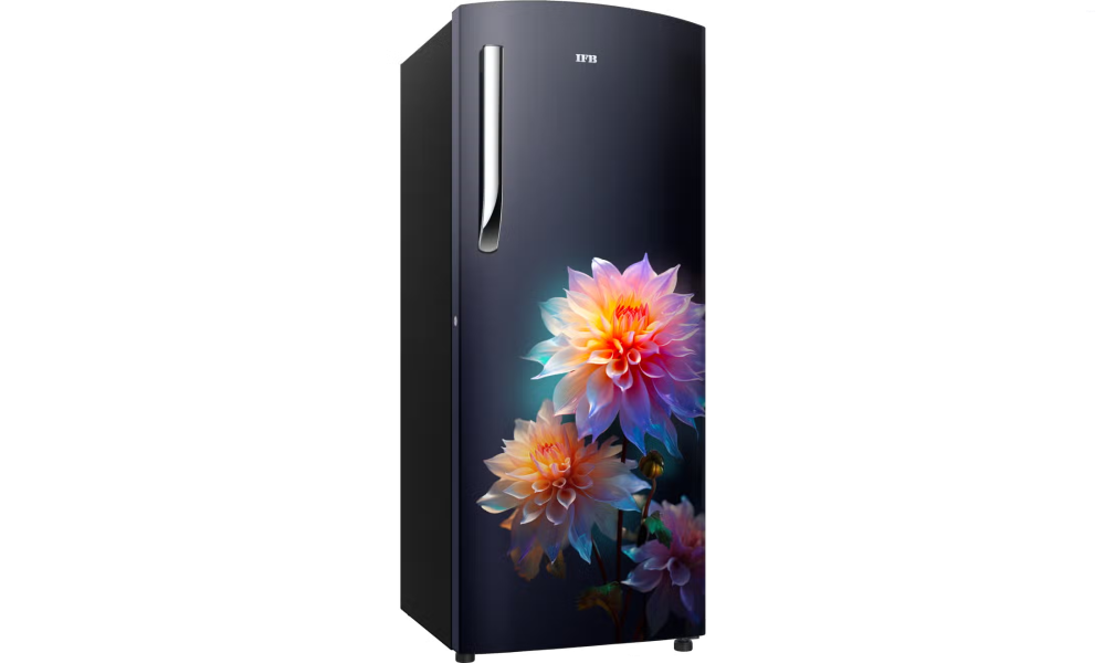 IFB 222 Litres 3 Star Direct Cool Refrigerator with Flower Pattern (IFBDC-2483FBN, Divine Bliss Blue)