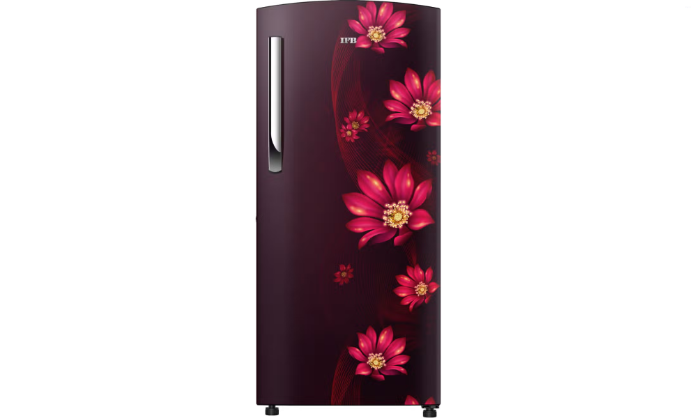 IFB 187 Litres 1 Star Direct Cool Refrigerator with Flower Pattern (IFBDC-213AFRW, Wild Flower Red)