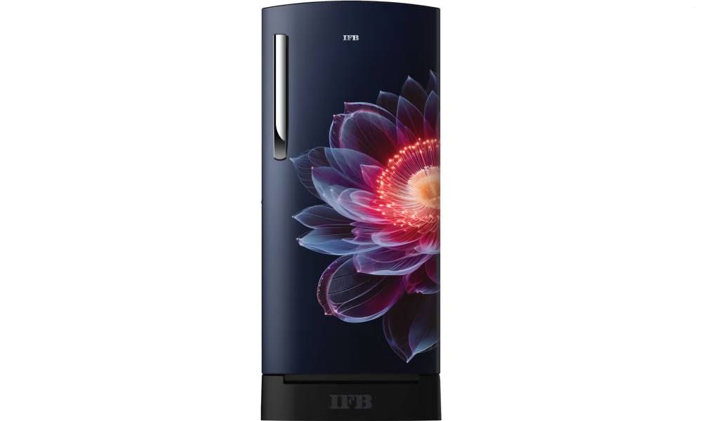 IFB Advance-Cool 187 L 3 Star Direct Cool Refrigerator, Flower Pattern, IRIS PETAL BLUE + BLACK PED, Inverter Compressor 2026