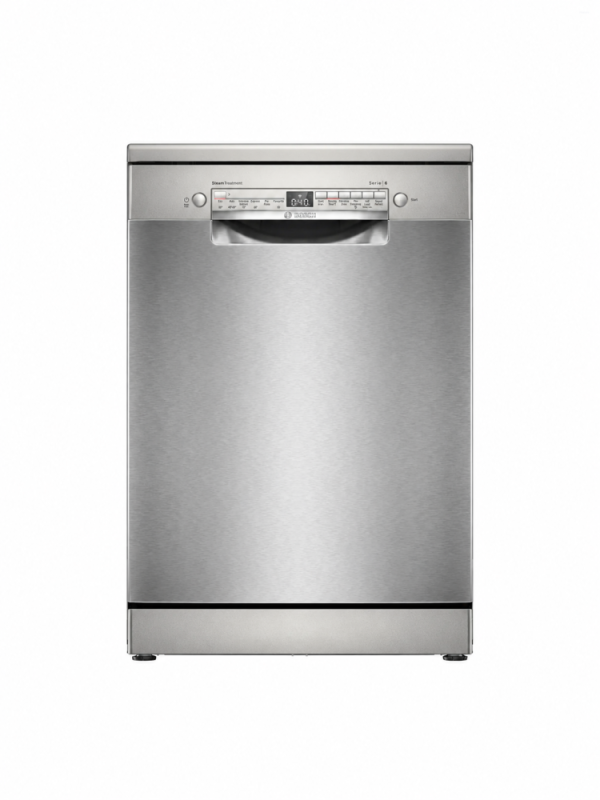 Bosch 14 Place Settings Freestanding Dishwasher Silver Inox SMS6IKI01I