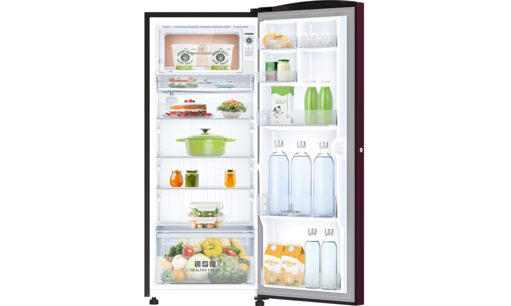 IFB 206 Litres 4 Star Direct Cool Refrigerator with Flower Pattern and Inverter Compressor (IFBDC-2324IRN, Divine Bliss Red)