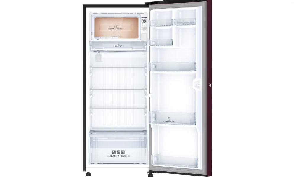 IFB 206 Litres 4 Star Direct Cool Refrigerator with Flower Pattern and Inverter Compressor (IFBDC-2324IRN, Divine Bliss Red)