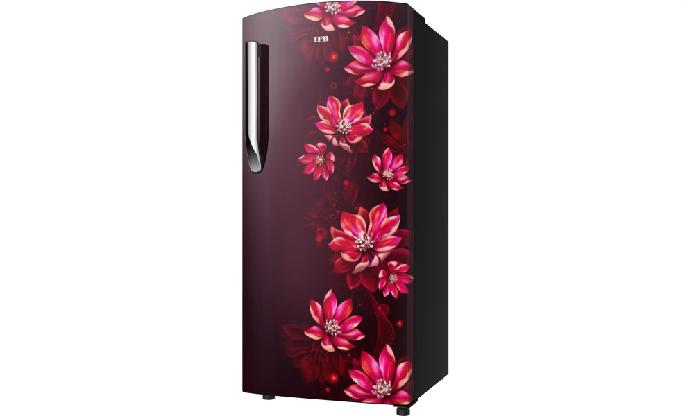 IFB Metal-Cool 187 L 2 Star Direct Cool Refrigerator, Flower Pattern, LUSH BLUSH RED, Fixed Speed Compressor 2026