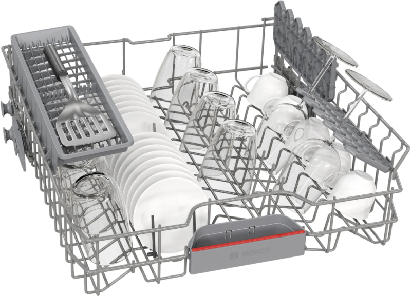 Bosch 14 Place Settings Freestanding Dishwasher Silver Inox SMS6IKI01I