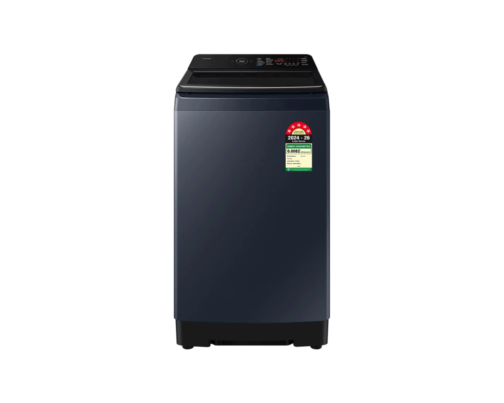 Samsung 10.0 kg Top Load Washing Machine with AI Wash & Heater, Brushed Navy (WA80F10B3N)