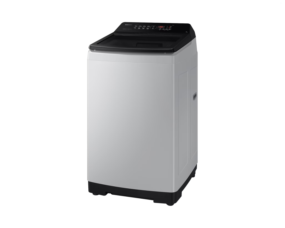 Samsung 8.0 kg Top Load Washing Machine with Ecobubble, Light Gray (WA80BG4441BG)