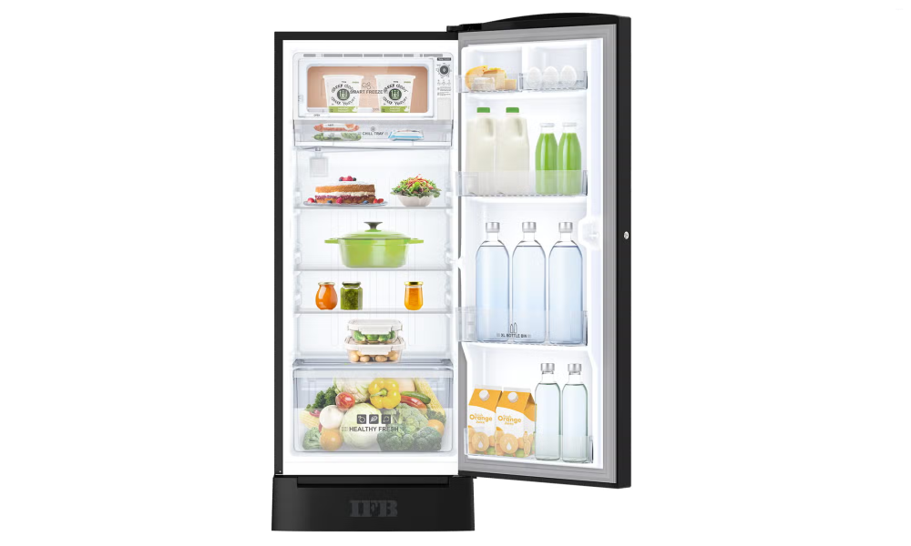 IFB Advance-Cool 197 L 4 Star Direct Cool Refrigerator, Steel Finish, METAL BLACK + BLACK PED, Inverter Compressor 2026