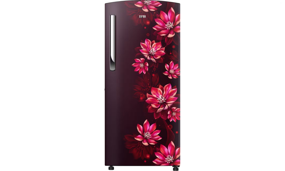 IFB Metal-Cool 187 L 2 Star Direct Cool Refrigerator, Flower Pattern, LUSH BLUSH RED, Fixed Speed Compressor 2026