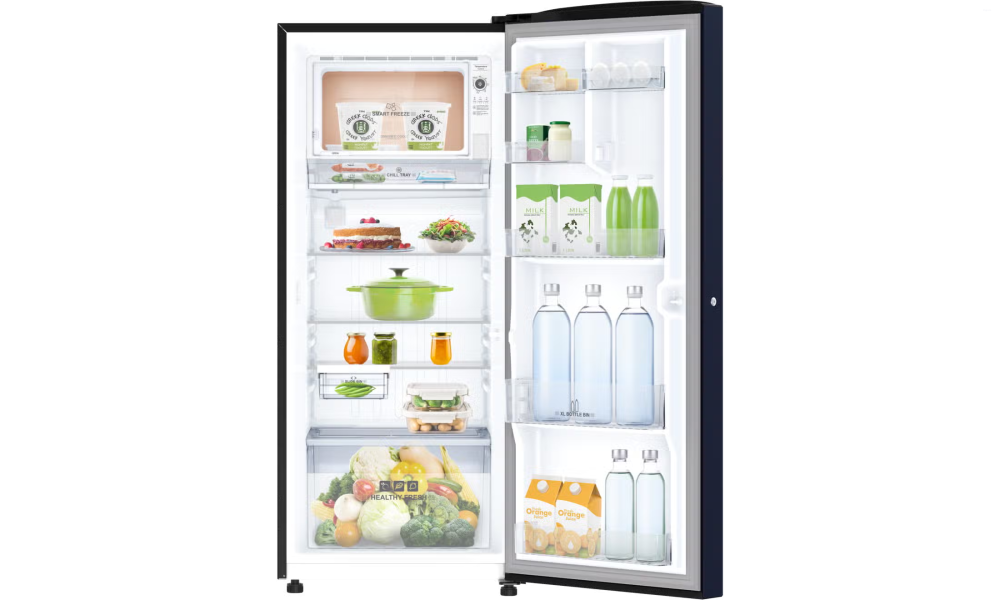 IFB 222 Litres 3 Star Direct Cool Refrigerator with Flower Pattern (IFBDC-2483FBN, Divine Bliss Blue)